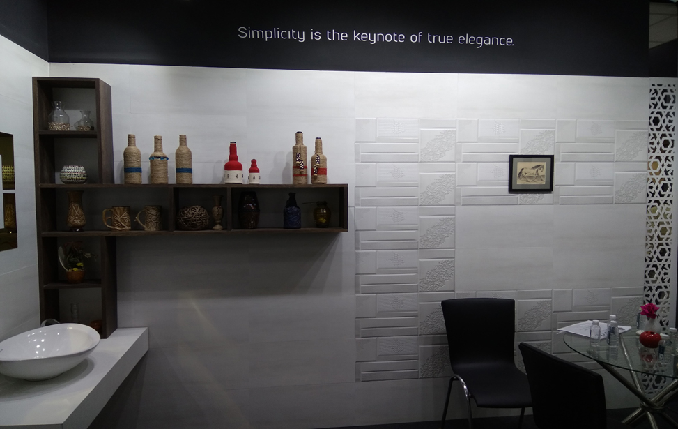 exhibition stall design for ceramic
